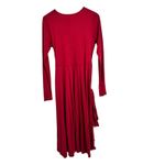 Peruvian Connection  celeste jersey midi dress‎ Long Sleeve Tie Waist size Medium Photo 5