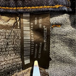 ZARA  Trinny Jeans Womens Extra Wide Leg Flare Raw Hem Dark Denim Women’s Size 2 Photo 7