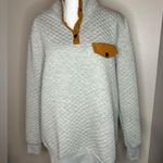 Doe & Rae  Light Gray Quilted Top Photo 0