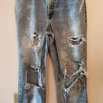 Jones Wear  sport loose fit Distressed jeans size womens 10 Photo 0