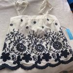 Draper James  the strap embroidered top Photo 1