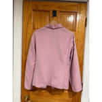 Eileen Fisher  Pink Cotton Stretch Double Breasted Jacket Coat Women’s Medium Photo 7