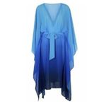 Gottex  Harmony Caftan S NWT Swim Coverup Ocean Blue Vacation Beach Resort Style Photo 2