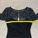 Betsy and Adam  Rhinestone Long Sleeve Cutout Sheath Dress Black 6‎ Photo 6