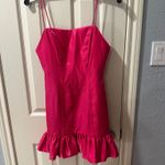 More to come revolve mini pink ruffle dress Size XS Photo 2