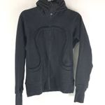 Lululemon Women's Scuba Hoodie Full Zip Pockets Black 6 Photo 0