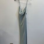 Show Me Your Mumu  Weddings Silver Sage Crisp Verona Cowl Dress - Large - NWT Photo 3