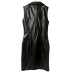 Fiorucci  Faux Leather Dress size 42IT/6 US Diagonal front zipper NWT Photo 1