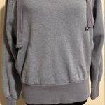 EUC Free People Movement Blue V Neck Hooded Cropped Pullover 2 pockets size XS Photo 3