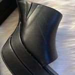 Wild Pair Womens Ofeliap Black Slip On Heels chunky Y2K Sandals Photo 5