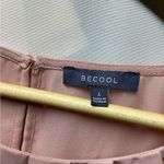 Be cool . Sheer blush pink blouse. Size Large Photo 7