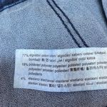 ZARA Women's Blue High Waisted Split Hem Skinny Leg Denim Jeans Pants Size 6 Photo 4