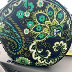 Vera Bradley Cosmetic Bag hat box style with paisley Design NWOT Photo 6