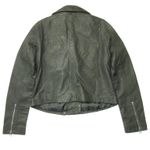 Madewell NWT  The Washed Leather Motorcycle Jacket in Dark Forest Green M $525 Photo 7