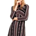 Free People  multicolored Stella mock Neck mini dress Photo 0