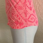 PINK - Victoria's Secret Victoria’s Secret Pink Bright Pink Diamond Pattern Racerback Tank Top XS Photo 2