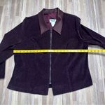 Vintage Deep Purple Velvet Women's Blazer Jacket Size 20W Photo 1