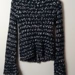 Kalico M Black White Merle Big Knit Cardigan Size M Photo 1