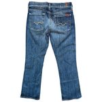 7 For All Mankind  Denim Women’s Size 27 Blue Crop Flare Jeans Made in the USA Photo 2