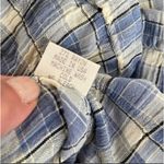 Vintage 80s 90s Barbara Lesser Maxi Dress Cottagecore Thermal Seersucker Cabinco Blue Size L Photo 11