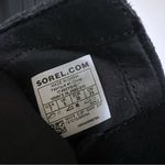 Sorel Farah Black Suede Leather Ankle Boots Tie Tassel Booties Women’s SZ 7 Photo 6