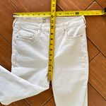Free People Ankle Length Skinny Jeans with Flared Knees, Hong White, W 28 Photo 7