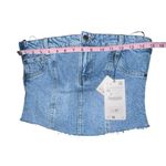 ZARA The Jean Top In Medium Blue Corset Womens Xs Strapless Bustier Denim NWT Photo 5