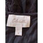 Cleobella  Black Lace Ruffle Mini Dress Size Small Photo 3