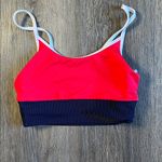 Beach Riot Eva Americana Colorblock Ribbed Bikini Top w/Adjustable Straps Small Photo 6