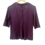 We The Free Free‎ People  PurplKrystal Polo Collared Short Sleeve Top Size Medium Photo 1