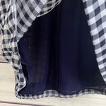 Gap Navy And White Gingham Plaid Mini Skirt Photo 4