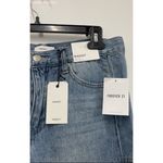 Forever 21  Blue Women's Denim Baggy Butterfly Low Rise Wide Straight Jeans - 27 Photo 1