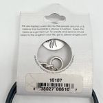 NEW Alexa's Angels Create Silver Tone Bar Leather Double Strand Bracelet Photo 4