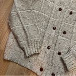 VNTG Marisa Christina Double Breasted Chunky Knit Silk Wool Cardigan Women’s L Tan Size L Photo 1