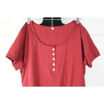 ladies burgundy one piece body blouse size XXL Red Photo 1