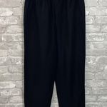 H&M Black Linen Cropped Pants Photo 2
