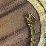 New! “I love you” Herringbone 14KGP Necklace Gold Photo 5