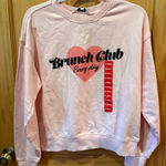 Wildfox  Brunch Club Pink Sweatshirt women’s XS NWT Photo 0