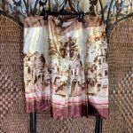 Pierre Cardin Vintage  Silky City Scene Print Skirt Size 22W Photo 0