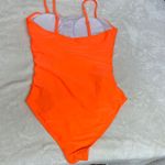 Vibrant Orange One Piece Swimsuit Size L Photo 4
