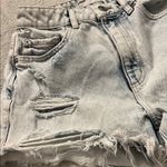 Garage  Light Blue Distressed Jean Shorts Photo 5