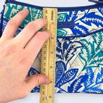 Vera Bradley  Santiago Blue Teal Green Gray Small Little Crossbody Bag $34 Photo 6