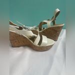 Franco Sarto wedge sandals white size 9 Photo 4