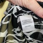Sunny Leigh  Black & White Sheer Graphic Print Button Down Blouse Size Small Photo 6