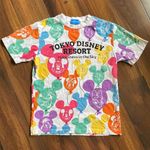 Disney Tokyo  Resort Balloon Colorful Short Sleeve T-Shirt Photo 0