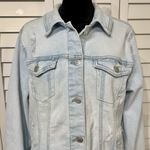 Ava & Viv  Light Wash Denim Jacket • Women’s 1X • Stretch Jean Jacket Photo 3