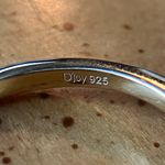 Natural Orange Garnet Sterling Silver Halo Ring Size 7 Gold Photo 5