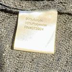 Ming Wang Textured Beaded One Hook Knit Cardigan Jacket in Black Womens S💚 Photo 8