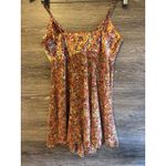 Victoria's Secret Victoria’s Secret Orange Yellow Floral Slip Dress Size XS Bow Straps Sexy Sheer Photo 5