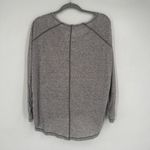 Free People Cloud Nine Boxy Long Sleeve Linen Blend Swing Tee Shirt Gray Size XS Photo 8